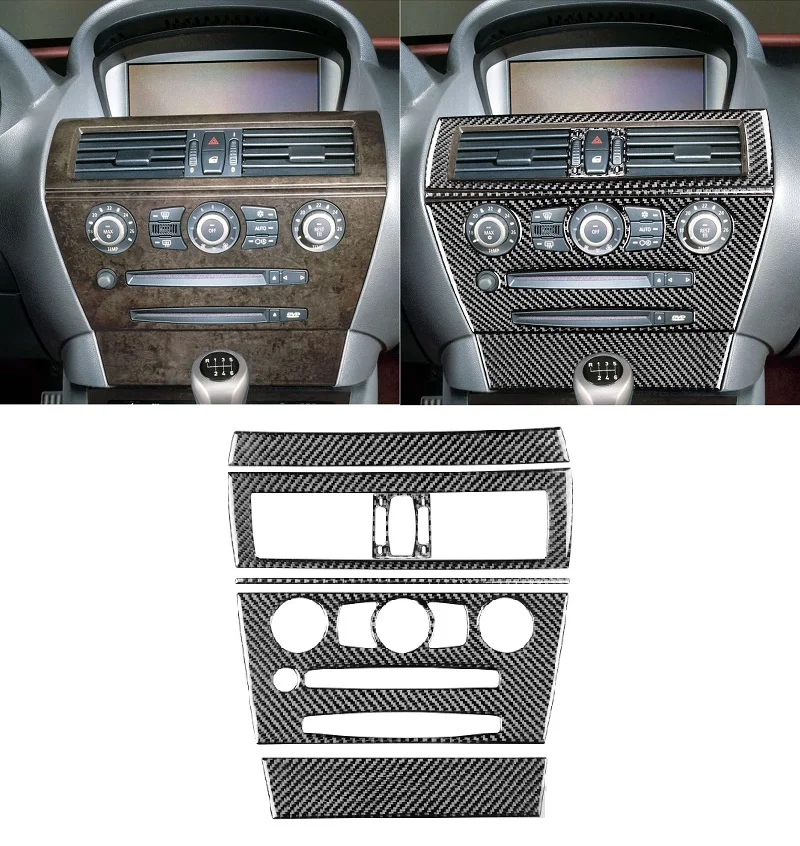 Fit For BMW 6 Series E63 E64 2004-2010 Carbon Fiber Center Consol Air Outlet Frame CD Panel Stickers Car Accessories
Fit For BMW 6 Series E63 E64 2004-2010 Carbon Fiber Center Consol Air Outlet Frame CD Panel Stickers Car Accessories