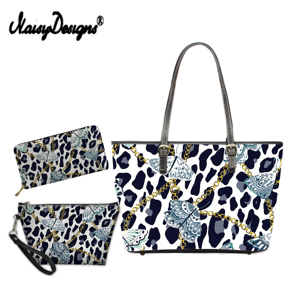 NOISYDESIGNS Leopard Design Luxury Shoulder Bags 3pcs/set Butterfly Chain Print Purse Wallets for Women PU Leather Handbags
NOISYDESIGNS Leopard Design Luxury Shoulder Bags 3pcs/set Butterfly Chain Print Purse Wallets for Women PU Leather Handbags