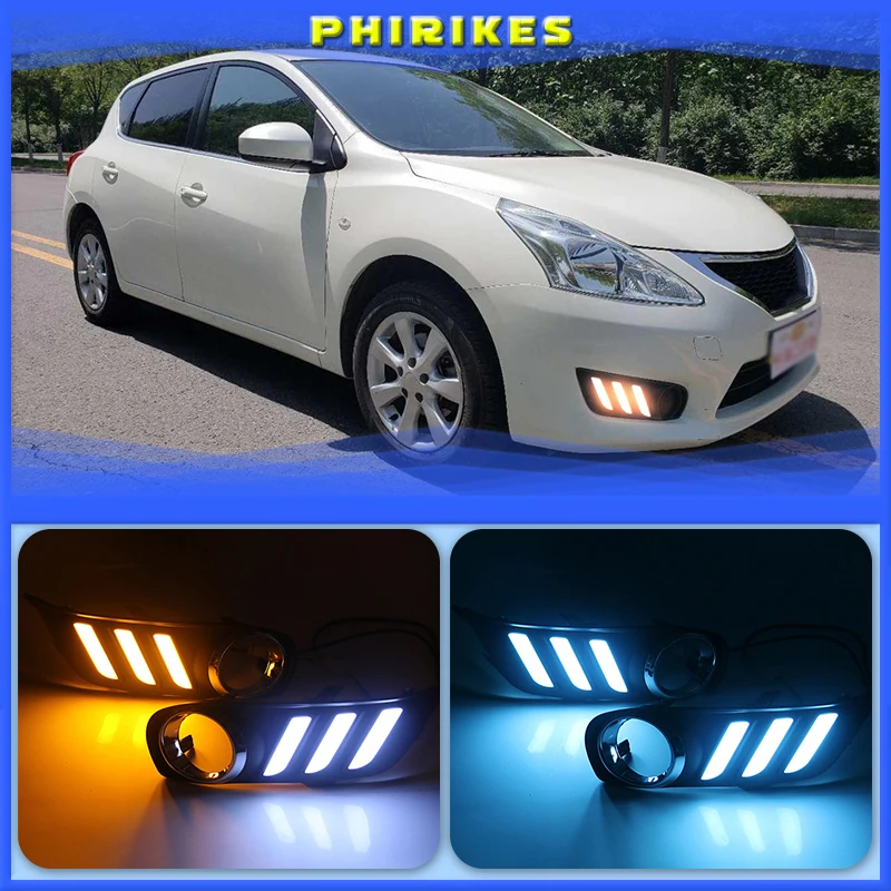 1Pair For Nissan Tiida 2011-2015 Front LED Daytime Light Running Light DRL Flashing Day light Fog Lamp cover Frame
1Pair For Nissan Tiida 2011-2015 Front LED Daytime Light Running Light DRL Flashing Day light Fog Lamp cover Frame