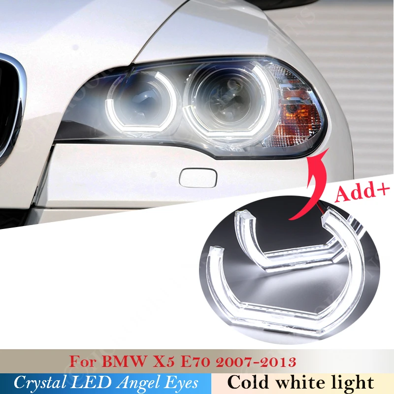 DTM Style Crystal LED Angel Eyes Halo Rings Light kits For BMW X5 e70 2007 2008 2009 2010 2011 2012 2013 headlight Car styling
DTM Style Crystal LED Angel Eyes Halo Rings Light kits For BMW X5 e70 2007 2008 2009 2010 2011 2012 2013 headlight Car styling