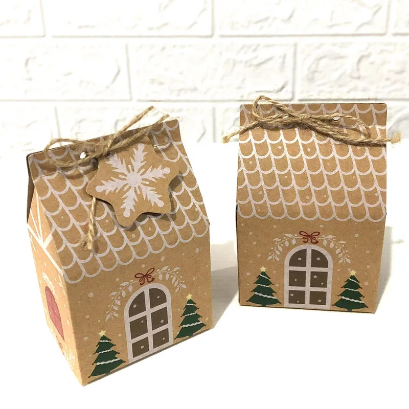 Christmas kraft paper gift box kraft paper packaging box Navidad small house candy box Christmas tree decorations
Christmas kraft paper gift box kraft paper packaging box Navidad small house candy box Christmas tree decorations