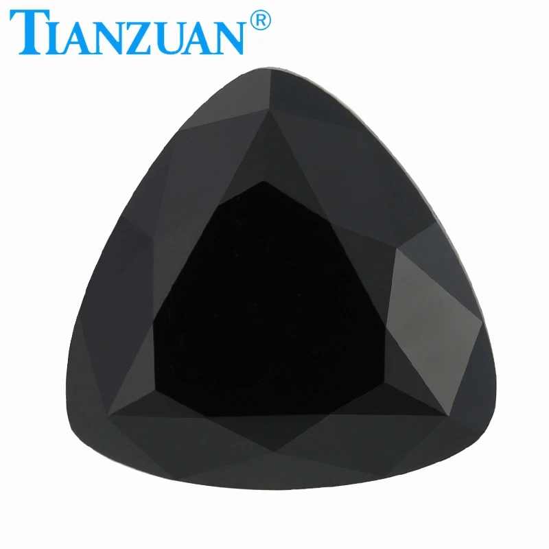 Black color trangle shape trillion cut Sic material moissanites loose gem stone
Black color trangle shape trillion cut Sic material moissanites loose gem stone