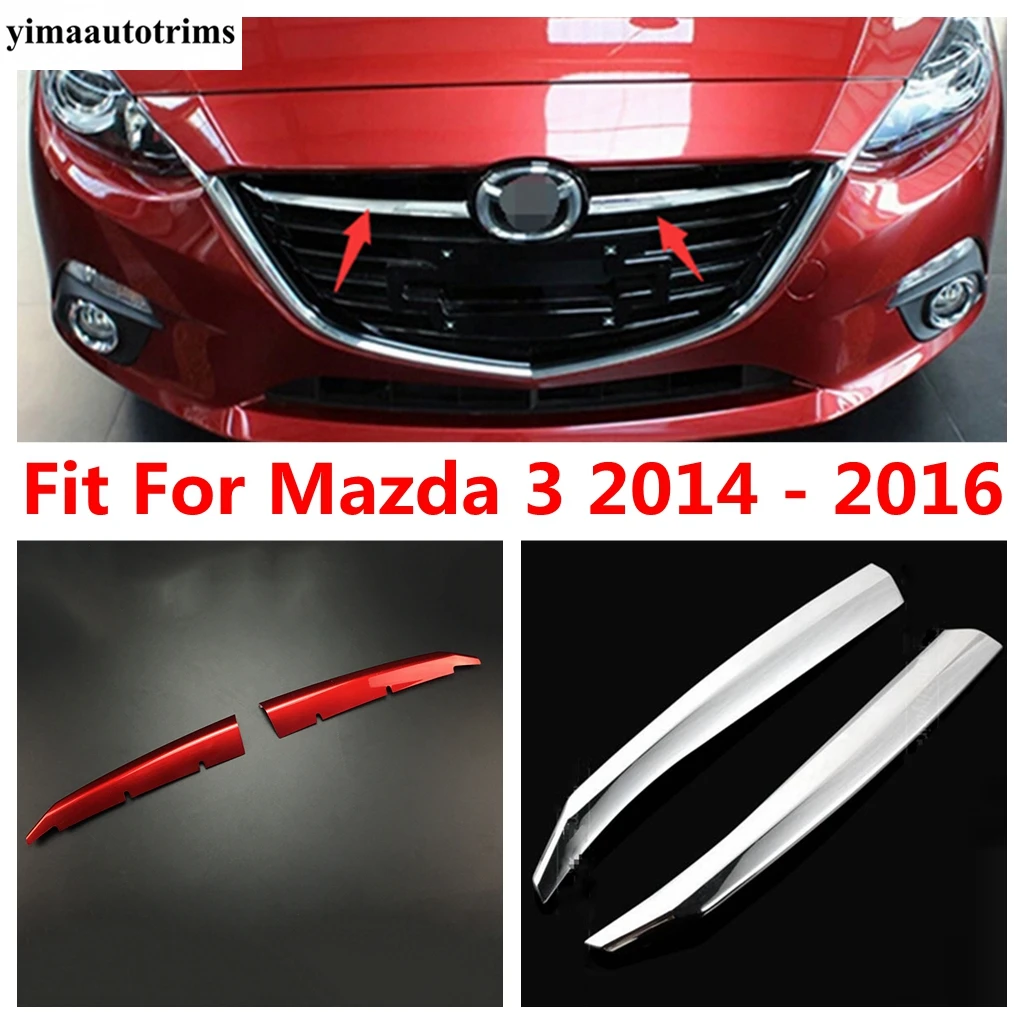 Car Front Middle Grille Mesh Strip Protector Decoration Cover Trim For Mazda 3 2014 - 2016 ABS Chrome / Red Accessories Exterior
Car Front Middle Grille Mesh Strip Protector Decoration Cover Trim For Mazda 3 2014 - 2016 ABS Chrome / Red Accessories Exterior