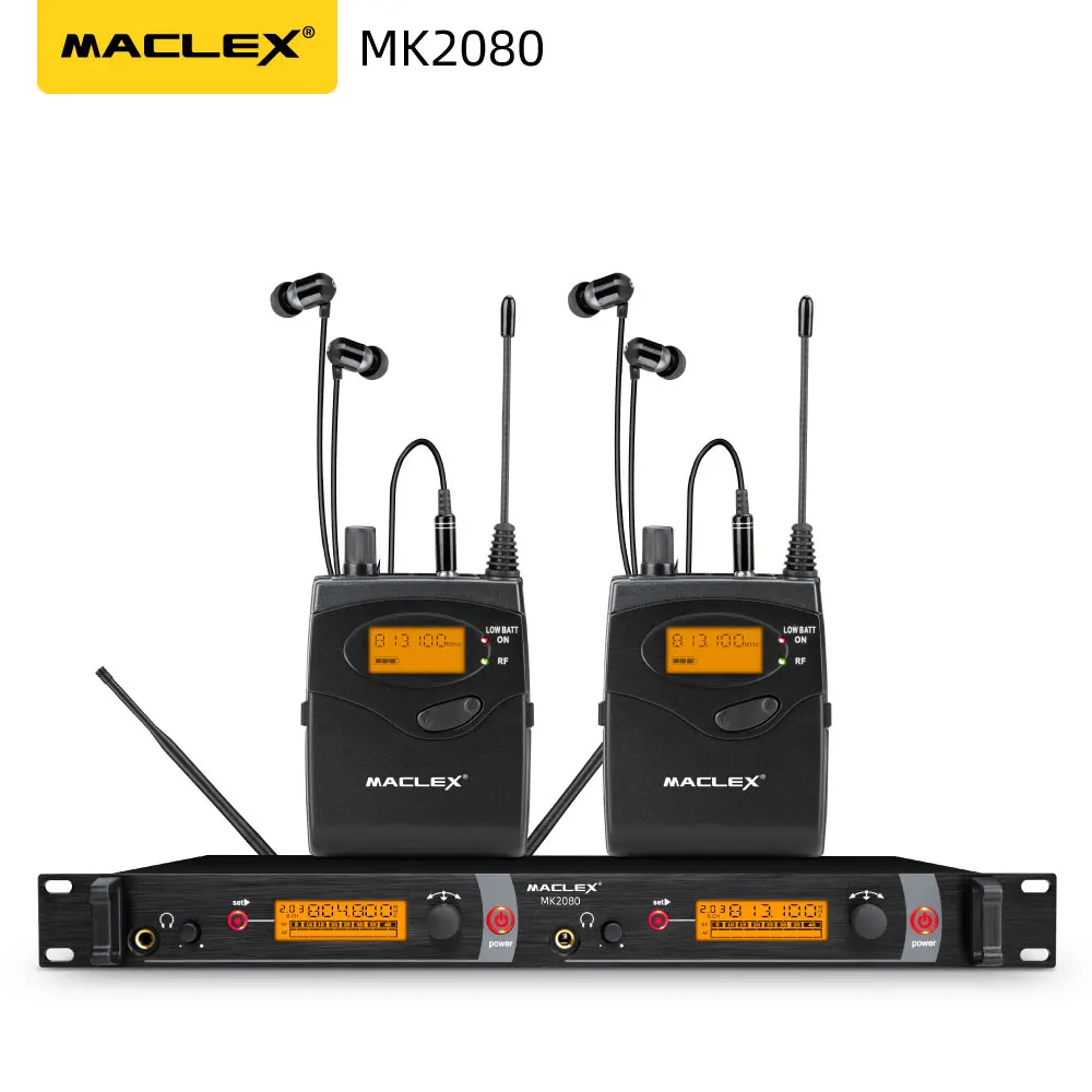Maclex MK2080 в ухо монитор Беспроводная система SR2050 Двойной передатчик контроль Профессиональный для сцены
Maclex MK2080 в ухо монитор Беспроводная система SR2050 Двойной передатчик контроль Профессиональный для сцены
