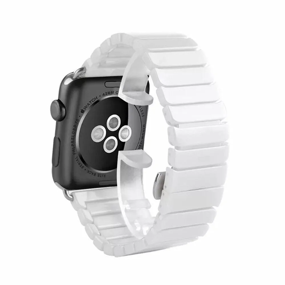 40/44mm Luxury Ceramic Strap for iWatch 4 3 2 1 Link Bracelet Belt for Apple Watch Band 42mm 38mm Watchband 41mm 45mm se 7 6 5
40/44mm Luxury Ceramic Strap for iWatch 4 3 2 1 Link Bracelet Belt for Apple Watch Band 42mm 38mm Watchband 41mm 45mm se 7 6 5