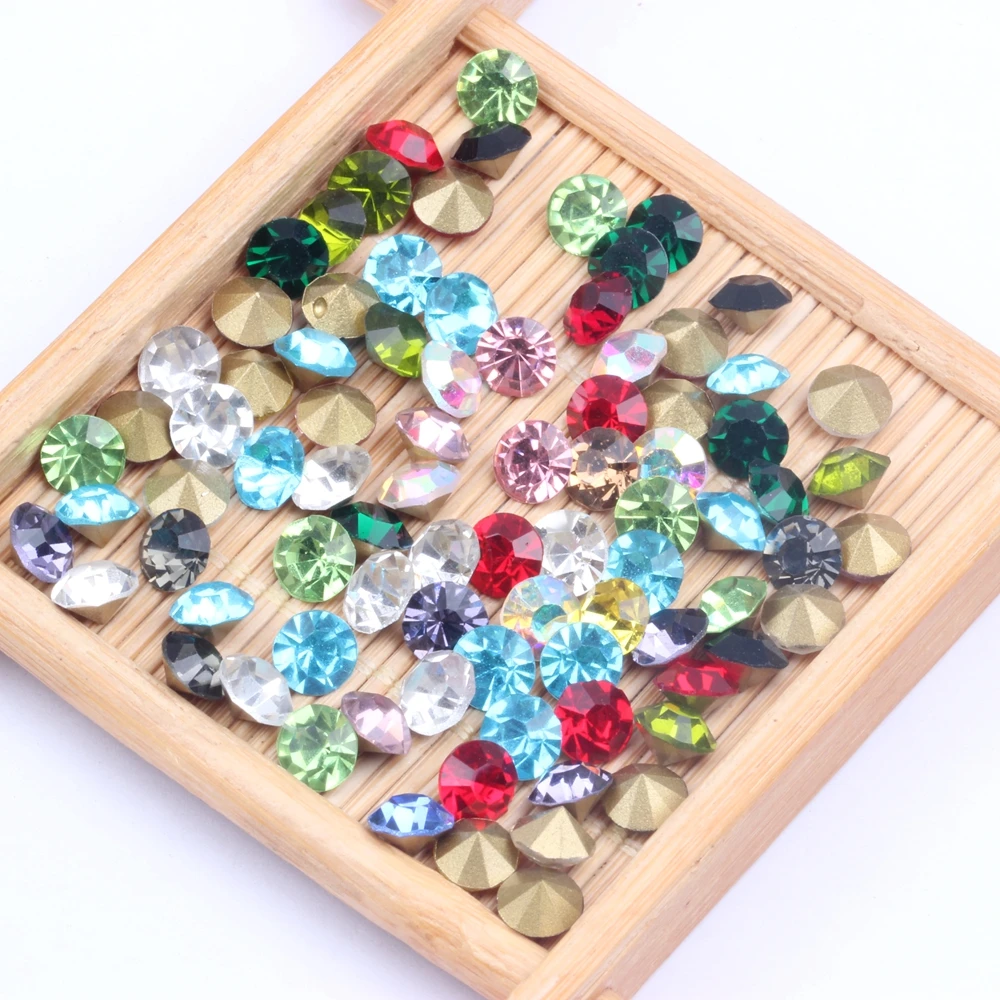 ss30 288Pcs Glass Crystal Many Colors Point Back Rhinestone Beads Glue On Round Shape Handimade Craft Ornament Diy Trimming
ss30 288Pcs Glass Crystal Many Colors Point Back Rhinestone Beads Glue On Round Shape Handimade Craft Ornament Diy Trimming