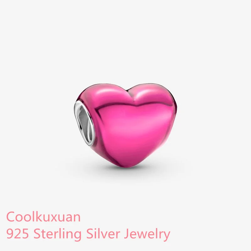2022 Valentine's Day 925 Sterling Silver Metallic Pink Heart Charm beads Fits Original Pandora bracelets Jewelry Making
2022 Valentine's Day 925 Sterling Silver Metallic Pink Heart Charm beads Fits Original Pandora bracelets Jewelry Making