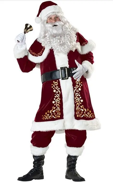 Red Christmas Clothes A Full Set Of Christmas Costumes Santa Claus For Adults Santa Claus Costume Luxury Suit
Red Christmas Clothes A Full Set Of Christmas Costumes Santa Claus For Adults Santa Claus Costume Luxury Suit