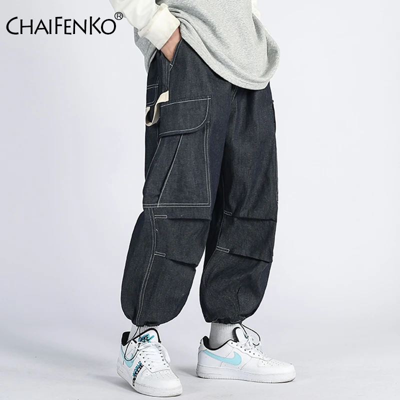 CHAIFENKO New Mens Fashion Joggers Casual Pants Hip Hop Streetwear Harem Pants Trousers Loose Multi-Pocket Cargo Pants Men
CHAIFENKO New Mens Fashion Joggers Casual Pants Hip Hop Streetwear Harem Pants Trousers Loose Multi-Pocket Cargo Pants Men