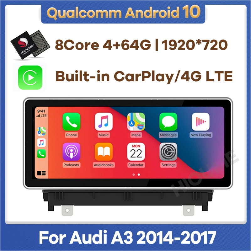 Автомагнитола 10,25 дюйма/12,3 дюйма, 4 + 64 ГБ, Android 10, GPS-навигация для Audi A3 2014-2017
Автомагнитола 10,25 дюйма/12,3 дюйма, 4 + 64 ГБ, Android 10, GPS-навигация для Audi A3 2014-2017