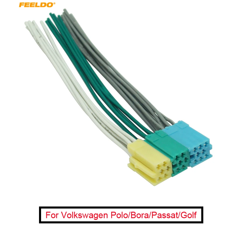 FEELDO 5Pcs Car Radio Audio Wire Harness Adapter For Volkswagen Polo/Bora/Passat/Golf/Santana Skoda CD Power Wire Cable Plug
FEELDO 5Pcs Car Radio Audio Wire Harness Adapter For Volkswagen Polo/Bora/Passat/Golf/Santana Skoda CD Power Wire Cable Plug