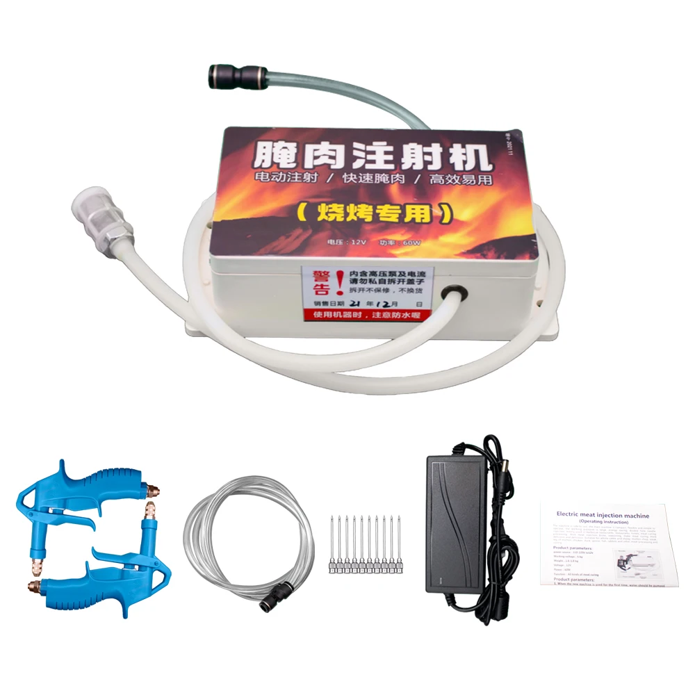 AC 100-240V Electric Saline Injection Pump Meat Pickling Machine Saline Syringe Pump Electric Injector Household Meat Processor
AC 100-240V Electric Saline Injection Pump Meat Pickling Machine Saline Syringe Pump Electric Injector Household Meat Processor