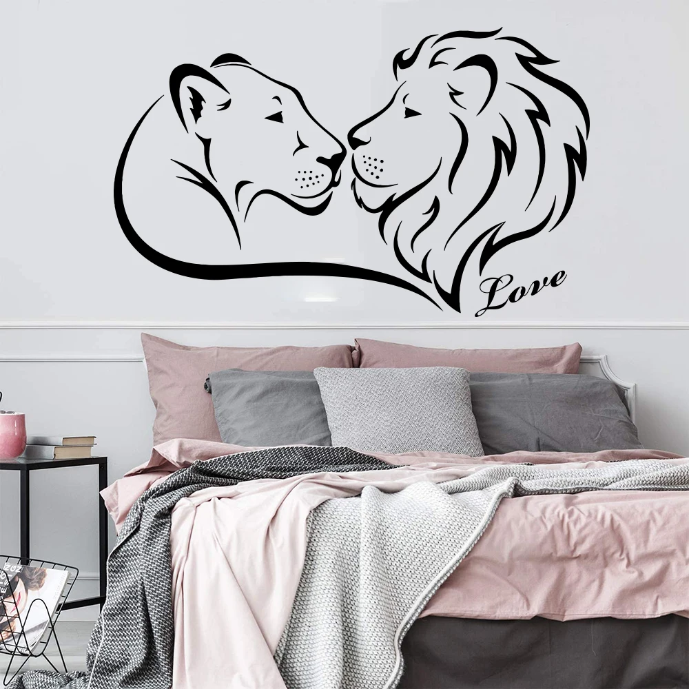 Large Wedding The Lion Kiss Wall Decal Bedroom Sofa Couple African Animals Lioness Leo Love Wall Sticker Home Decor
Large Wedding The Lion Kiss Wall Decal Bedroom Sofa Couple African Animals Lioness Leo Love Wall Sticker Home Decor