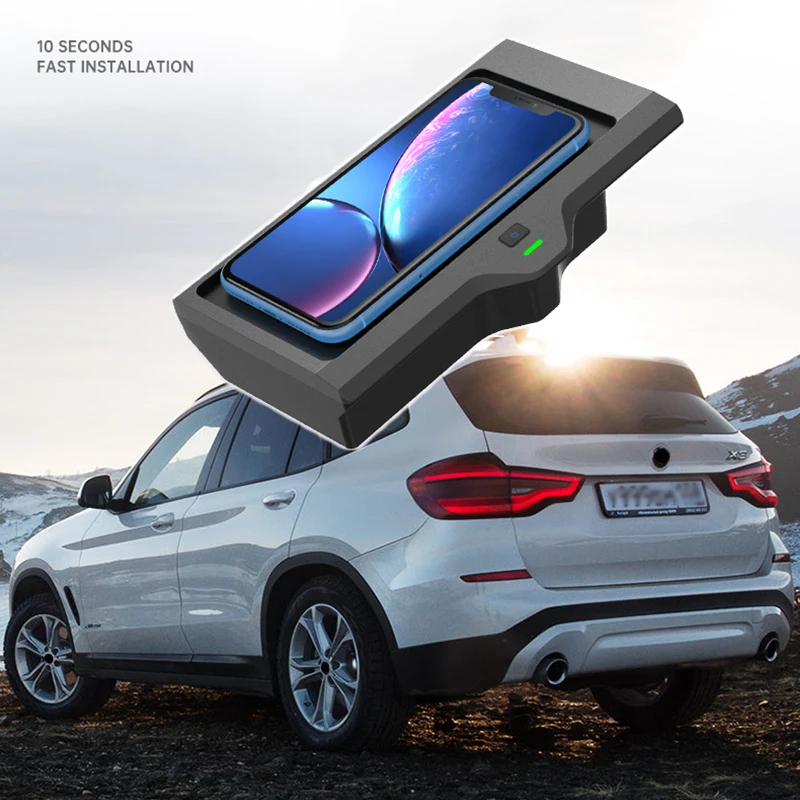 Car QI Wireless Charging Phone Charger Charging Case Accessories For BMW X3 X4 G01 G02 2018 - 2021
Car QI Wireless Charging Phone Charger Charging Case Accessories For BMW X3 X4 G01 G02 2018 - 2021