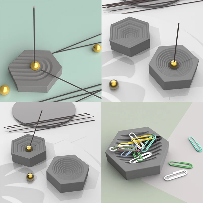 Silicone Concrete Incense Insert Molds Geometry Cement Aromatherapy Tray Silicon Mold Creative step Design Incense Plate Molds
Silicone Concrete Incense Insert Molds Geometry Cement Aromatherapy Tray Silicon Mold Creative step Design Incense Plate Molds