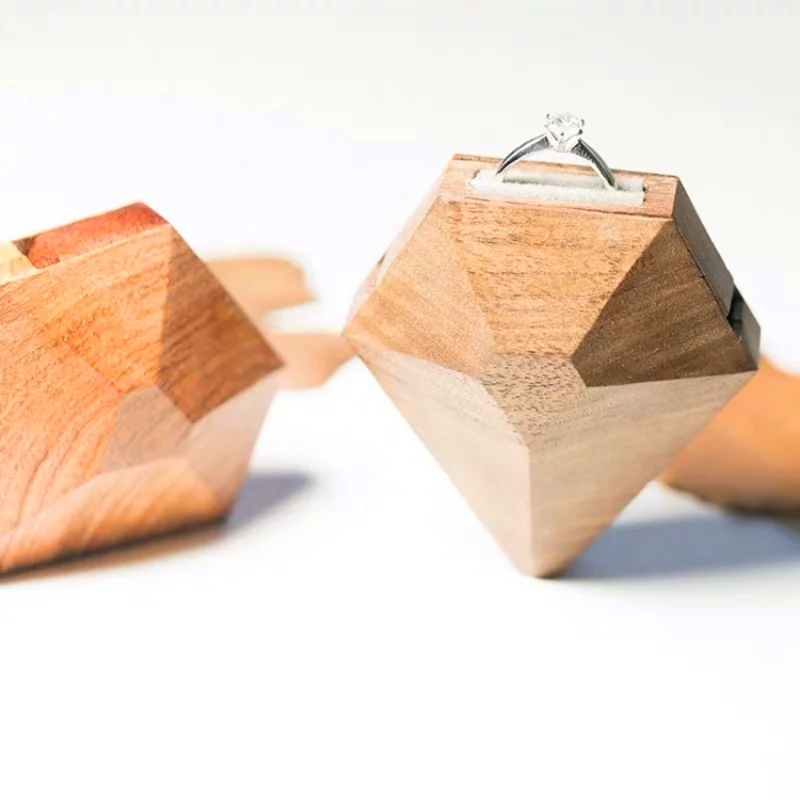 Wooden Velvet Ring Packing Box Jewelry Creative Rotation Box Gift Box For Ring Storage
Wooden Velvet Ring Packing Box Jewelry Creative Rotation Box Gift Box For Ring Storage