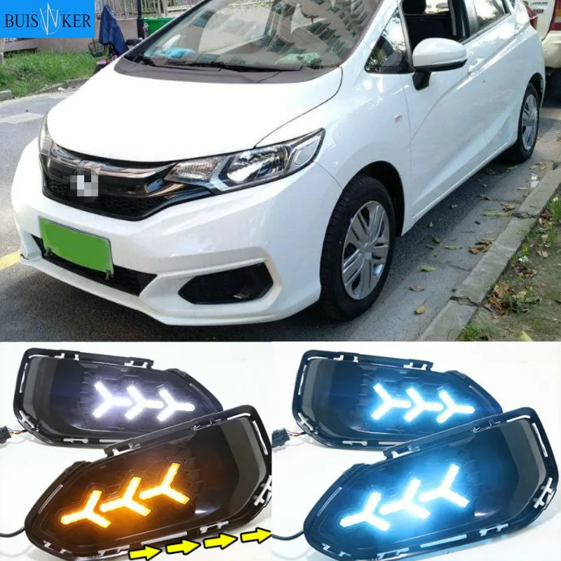 2pcs Car Styling LED Daytime Running Lights for Honda Fit DRL 2018 Fog Light Front Lamp Automobile Accessories
2pcs Car Styling LED Daytime Running Lights for Honda Fit DRL 2018 Fog Light Front Lamp Automobile Accessories