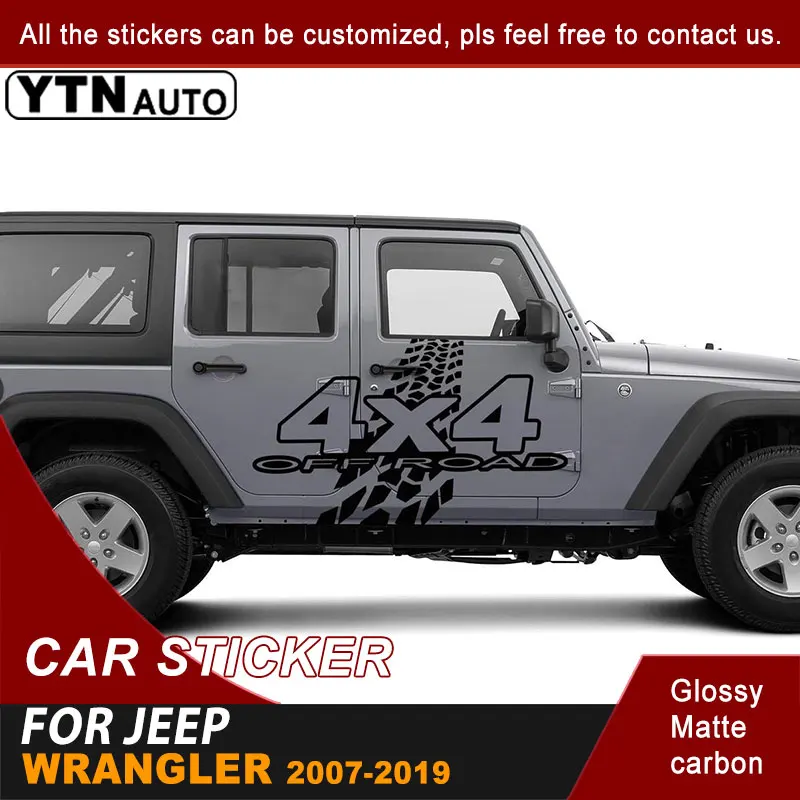 Car Stickers Side Door 4x4 Off Road Tire Tracks Graphic Vinyl Car Decals For Jeep Wrangler 2007-2014 2015 2016 2017 2018 2019
Car Stickers Side Door 4x4 Off Road Tire Tracks Graphic Vinyl Car Decals For Jeep Wrangler 2007-2014 2015 2016 2017 2018 2019