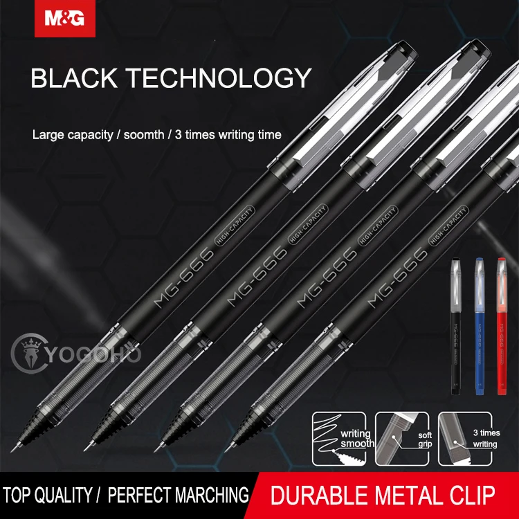 M&G 12pcs/box Black Technology Gel Pens 0.5mm Novelty Gel Pen large capacity Neutral Pens Office Supplies Stationery
M&G 12pcs/box Black Technology Gel Pens 0.5mm Novelty Gel Pen large capacity Neutral Pens Office Supplies Stationery