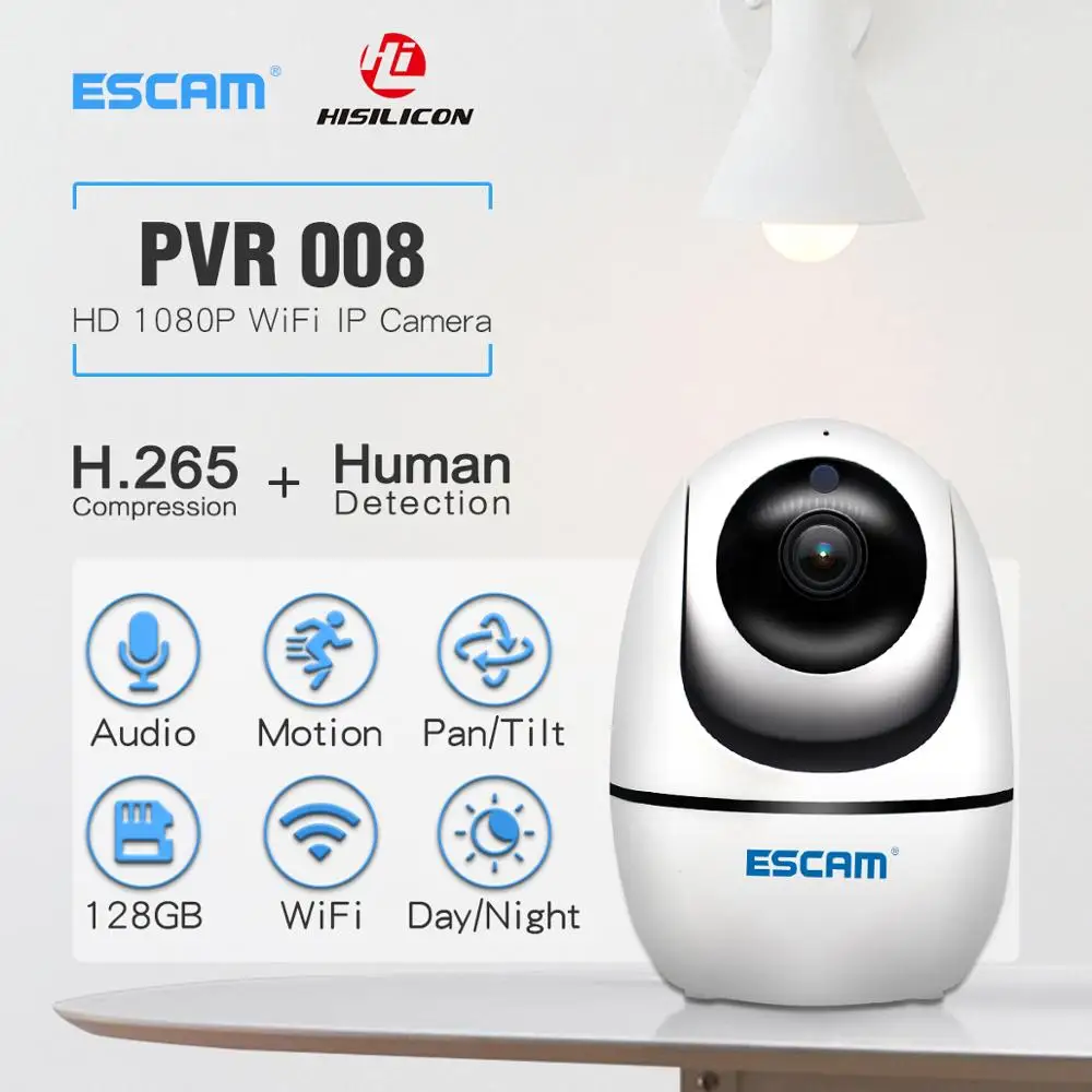 2019 горячая Распродажа ESCAM PVR008 2MP 1080P Беспроводная PTZ-камера с автоматическим отслеживанием движения P2P IP-камера
2019 горячая Распродажа ESCAM PVR008 2MP 1080P Беспроводная PTZ-камера с автоматическим отслеживанием движения P2P IP-камера