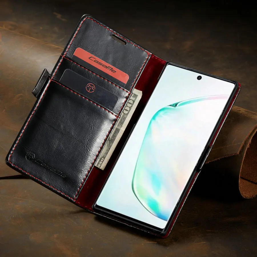 CaseMe Luxury Leather Case For Samsung Note 10 Case Magnetic Card Wallet Cover For Samsung Galaxy Note 10 Plus Flip Phone Cover
CaseMe Luxury Leather Case For Samsung Note 10 Case Magnetic Card Wallet Cover For Samsung Galaxy Note 10 Plus Flip Phone Cover