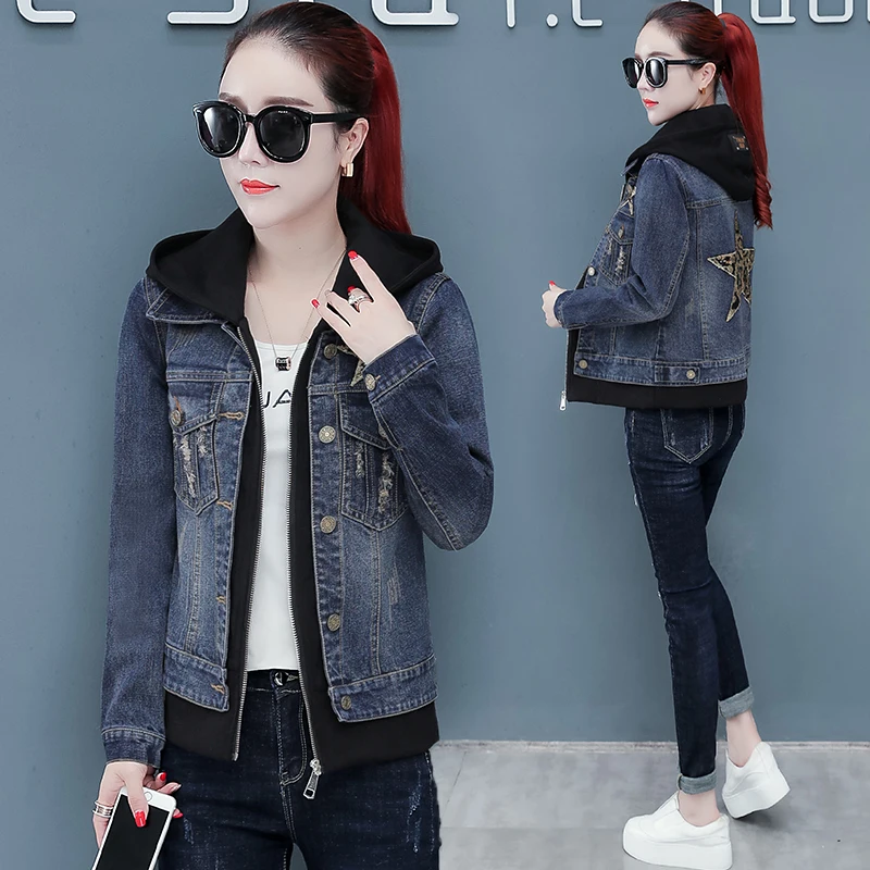 2022 New Fashion Autumn Winter Women Fashion Casual Hooded Denim Jacket Velvet Warm Loose Student Denim Coat Female R558
2022 New Fashion Autumn Winter Women Fashion Casual Hooded Denim Jacket Velvet Warm Loose Student Denim Coat Female R558