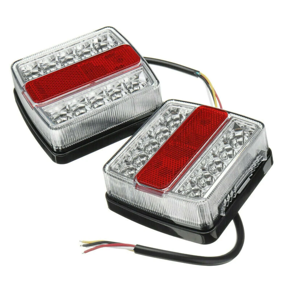 2Pcs Rear LED Submersible Trailer Tail Lights Kit 12V 15LED Boat Marker Truck Waterproof Lamps Universal for Campers Taillights
2Pcs Rear LED Submersible Trailer Tail Lights Kit 12V 15LED Boat Marker Truck Waterproof Lamps Universal for Campers Taillights