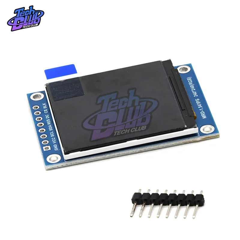 1.54 Inch 240x240 LCD SPI Serial Port Module TFT Color Screen ST7789 Driving Resolution 3.3V LCD Liquid Crystal Display Module
1.54 Inch 240x240 LCD SPI Serial Port Module TFT Color Screen ST7789 Driving Resolution 3.3V LCD Liquid Crystal Display Module