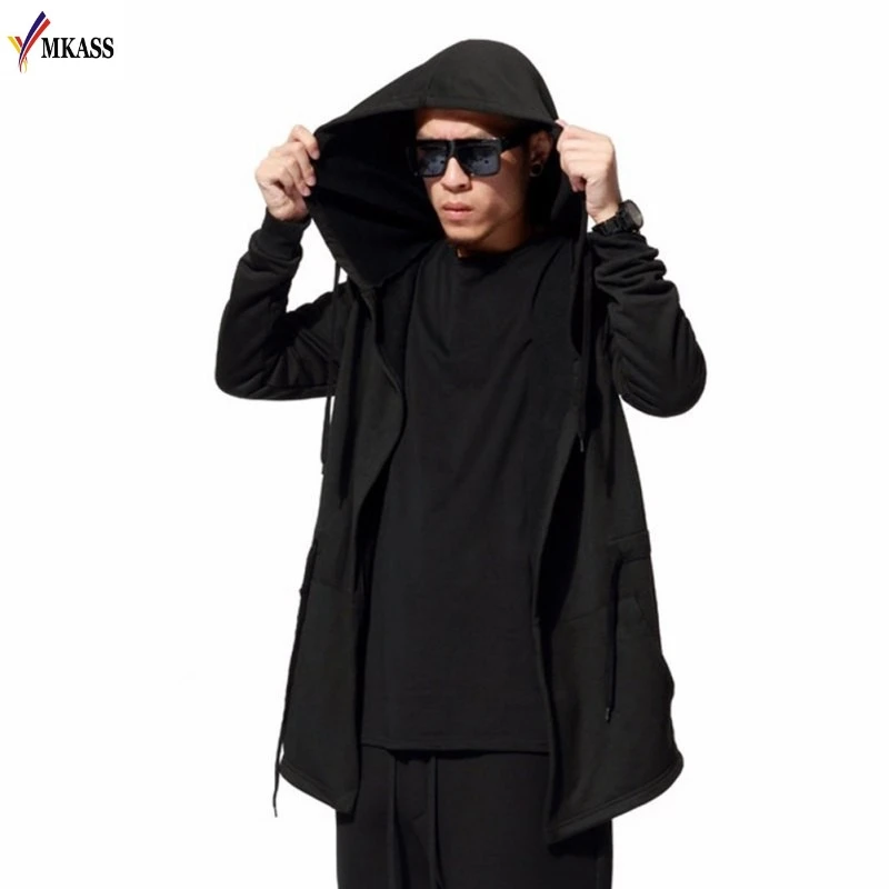 Men Black Cloak Hoodies Long Sleeve Streetwear Hooded Sweatshirts Loose Pullover Outwear For Male Plus Size 5XL
Men Black Cloak Hoodies Long Sleeve Streetwear Hooded Sweatshirts Loose Pullover Outwear For Male Plus Size 5XL