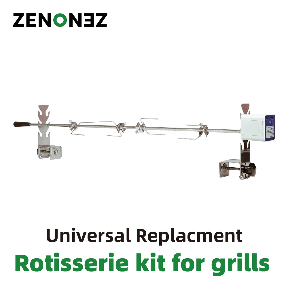 Rotisserie Kit Universal Replacement Quick Install Portable Spit Grill Outdoor Camping BBQ Three Heights Adjustable Length
Rotisserie Kit Universal Replacement Quick Install Portable Spit Grill Outdoor Camping BBQ Three Heights Adjustable Length