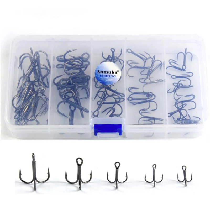50pcs/lot Treble Fishing Hook In Storage Box Sharpened Treble Hook Size1 3 5 7 2/0 Barbed Fishhook Three-pronged Fishing Hook
50pcs/lot Treble Fishing Hook In Storage Box Sharpened Treble Hook Size1 3 5 7 2/0 Barbed Fishhook Three-pronged Fishing Hook