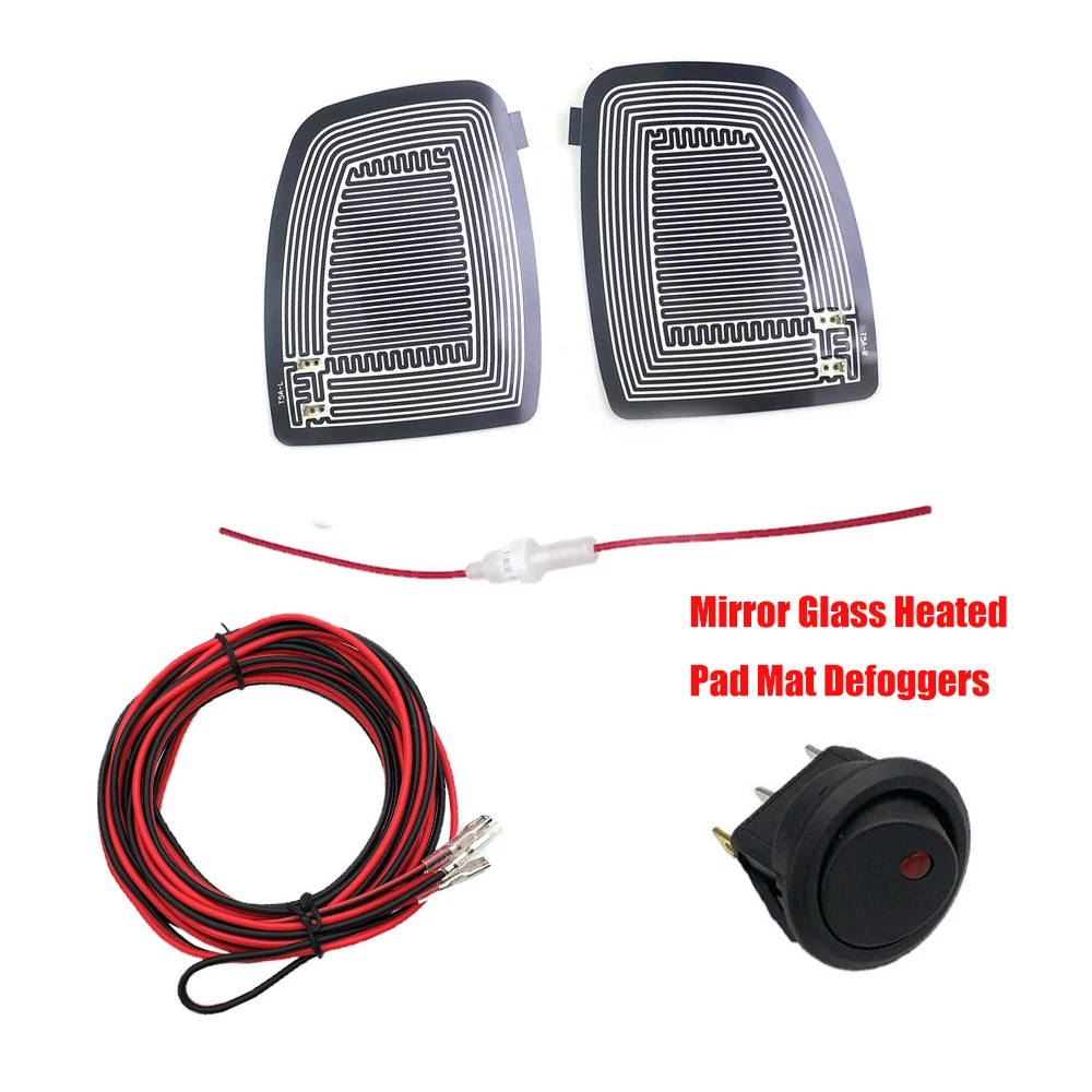 DC 12V Car Electric Mirror Glass Heated Pad Mat Defoggers Remove Frost Side Mirror Glass Heat Heated Pad 15.6x12cm
DC 12V Car Electric Mirror Glass Heated Pad Mat Defoggers Remove Frost Side Mirror Glass Heat Heated Pad 15.6x12cm