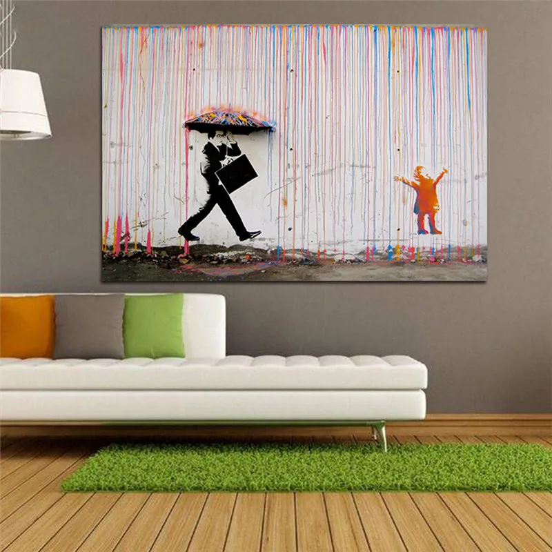 Modern Graffiti Art Wall Painting Street Artwork Doodle Poster Colorful Rain Dady and Kid Home Decor for Kids Room
Modern Graffiti Art Wall Painting Street Artwork Doodle Poster Colorful Rain Dady and Kid Home Decor for Kids Room