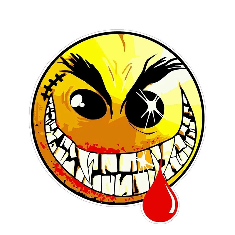 S50126# 10/13/15/17CM Personality PVC Decal For Evil Smile Face Waterproof Car Sticker on Motorcycle Laptop Decorative
S50126# 10/13/15/17CM Personality PVC Decal For Evil Smile Face Waterproof Car Sticker on Motorcycle Laptop Decorative