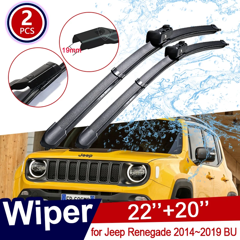 Car Wiper Blades for Jeep Renegade 2014~2019 BU 2015 2016 2017 2018 Trailhawk Front Window Windshield Windscreen Car Accessories
Car Wiper Blades for Jeep Renegade 2014~2019 BU 2015 2016 2017 2018 Trailhawk Front Window Windshield Windscreen Car Accessories