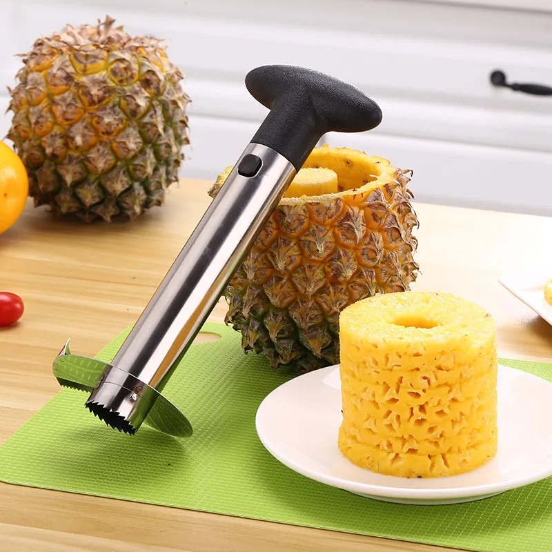 Stainless Steel Pineapple Slicer Peeler Fruit Corer Slicer Kitchen Easy Tool Pineapple Spiral Cutter Kitchen Gadget Accessories
Stainless Steel Pineapple Slicer Peeler Fruit Corer Slicer Kitchen Easy Tool Pineapple Spiral Cutter Kitchen Gadget Accessories