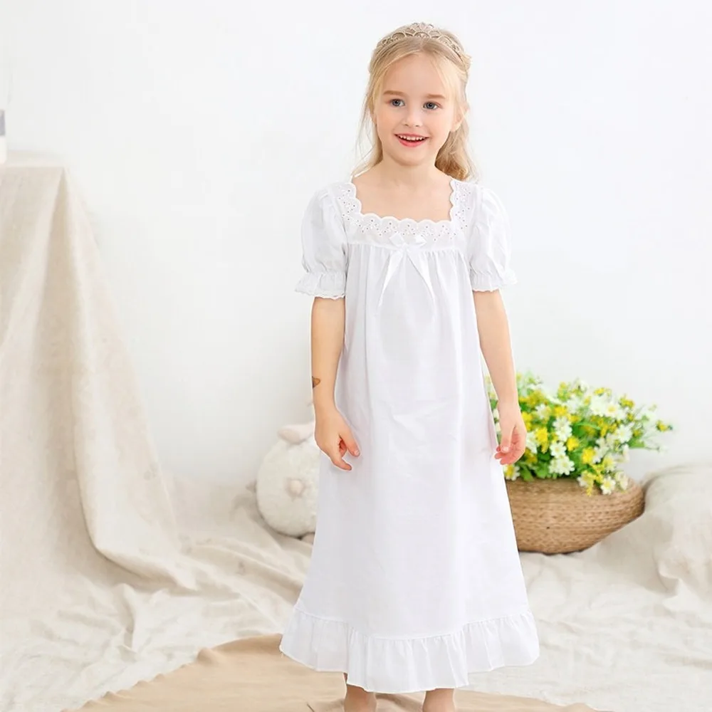 Girl Nightdress Pajamas Summer Short-Sleeved Woven Cotton Pajama Dress Girls Nightgown Baby Night Dress Pajamas for Girls
Girl Nightdress Pajamas Summer Short-Sleeved Woven Cotton Pajama Dress Girls Nightgown Baby Night Dress Pajamas for Girls