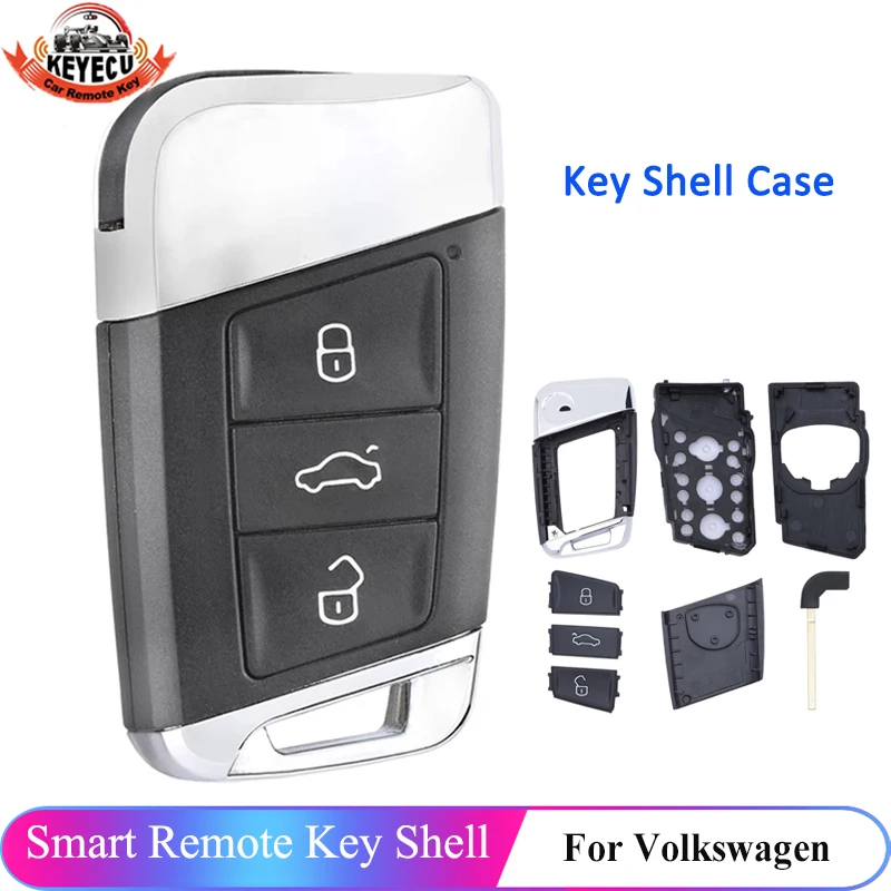 KEYECU 3 кнопки для VW Volkswagen Passat B8 Magotan Superb A7 2015 2016 2017 2018 Автомобильный пульт дистанционного управления Smart Key Shell Чехол Fob
KEYECU 3 кнопки для VW Volkswagen Passat B8 Magotan Superb A7 2015 2016 2017 2018 Автомобильный пульт дистанционного управления Smart Key Shell Чехол Fob