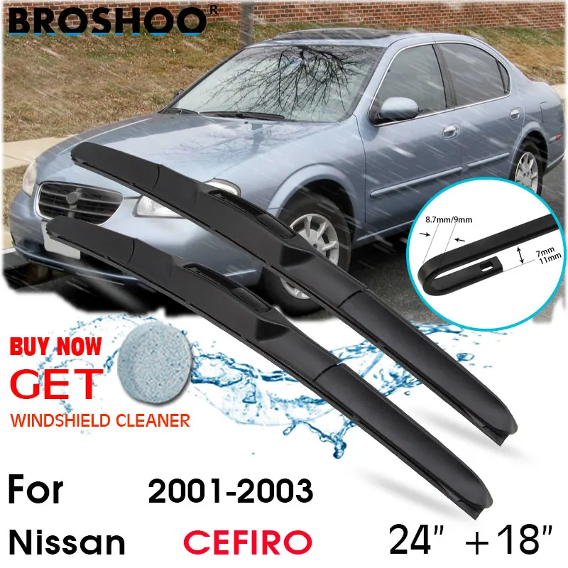 Car Wiper Blade Front Window Windscreen Windshield Wiper Fit Blades Accessories For Nissan CEFIRO 24"+18" 2001-2003
Car Wiper Blade Front Window Windscreen Windshield Wiper Fit Blades Accessories For Nissan CEFIRO 24"+18" 2001-2003