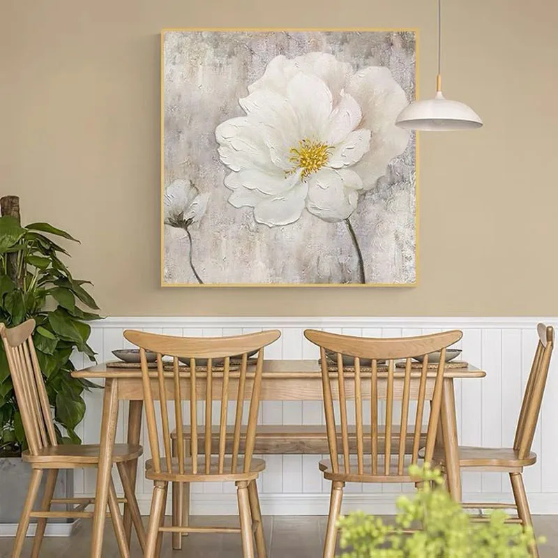 Hot Sale Home Decor Wall Art Picture White Flower Oil Painting On Canvas Hand Painted Thick Oil Flower Artwork Home Decor
Hot Sale Home Decor Wall Art Picture White Flower Oil Painting On Canvas Hand Painted Thick Oil Flower Artwork Home Decor