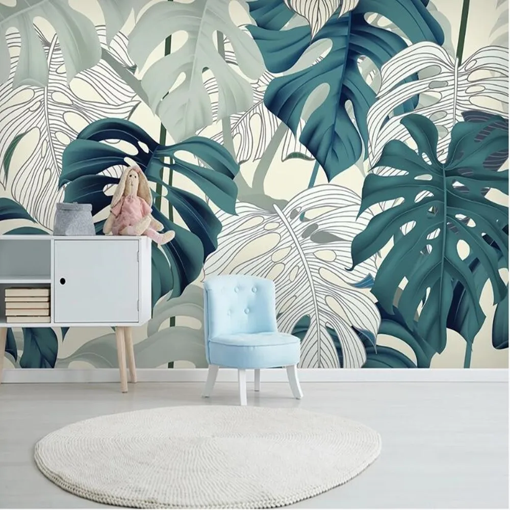milofi custom Nordic tropical plant leaves large TV background wallpaper mural
milofi custom Nordic tropical plant leaves large TV background wallpaper mural