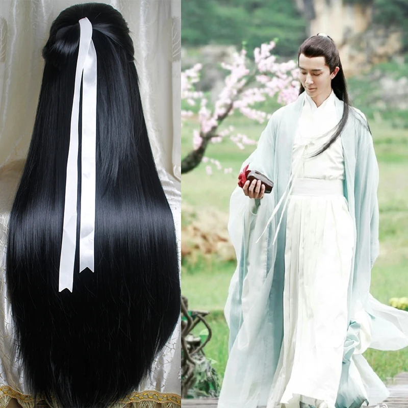 Black Straight Hanfu Immortal Hair Accessory with Ribbon Anime Cosplay Hair Antique TV Photography BaiZhen Costume Accessories
Black Straight Hanfu Immortal Hair Accessory with Ribbon Anime Cosplay Hair Antique TV Photography BaiZhen Costume Accessories