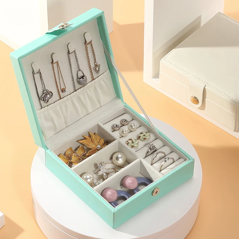 Fashion Jewelry Box Female Portable Princess Korean Earrings Small Simple Earrings Necklace Ring Hand Jewelry Storage Box
Fashion Jewelry Box Female Portable Princess Korean Earrings Small Simple Earrings Necklace Ring Hand Jewelry Storage Box
