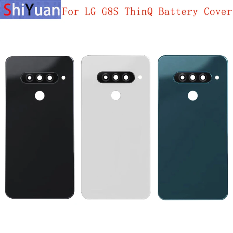 Задняя крышка батарейного отсека задняя панель Корпус чехол для LG G8S ThinQ Крышка батарейного отсека с рамкой объектива Запасная часть 
Задняя крышка батарейного отсека задняя панель Корпус чехол для LG G8S ThinQ Крышка батарейного отсека с рамкой объектива Запасная часть