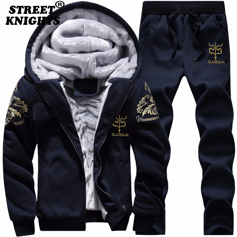 2021 New Winter Thick Men Sports Suit Tracksuit Hooded Sportswear Zipper Cardigan Hooded+Elastic Pants Casual Men Set
2021 New Winter Thick Men Sports Suit Tracksuit Hooded Sportswear Zipper Cardigan Hooded+Elastic Pants Casual Men Set