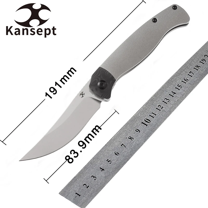 Kansept Front Flipper Mujir K1014A2 Pocket Knives 3.3'' S35VN Blade with Orange Peel Titanium Handle for Tactical Camping EDC
Kansept Front Flipper Mujir K1014A2 Pocket Knives 3.3'' S35VN Blade with Orange Peel Titanium Handle for Tactical Camping EDC