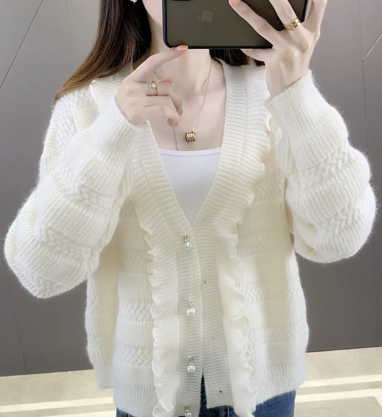 Solid Color Sweater Coat Womans 2024 Spring Autumn New Fashion Loose Wild Simplicity Long Sleeve Knitted Cardigan Female
Solid Color Sweater Coat Womans 2024 Spring Autumn New Fashion Loose Wild Simplicity Long Sleeve Knitted Cardigan Female