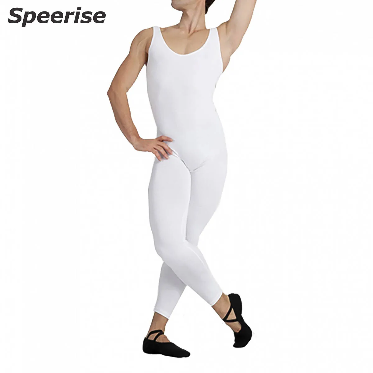 Speerise Men Spandex Bodysuit Yoga Clothes One Piece Tank Unitard Black Ballet Sleeveless Full Body Tight Jumpsuit Dance Costume
Speerise Men Spandex Bodysuit Yoga Clothes One Piece Tank Unitard Black Ballet Sleeveless Full Body Tight Jumpsuit Dance Costume