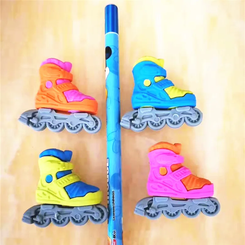 Inline Skates Shape Pencil Eraser for Student Sports Gift Present Crative Removable Roller Skates Patines 4pcs
Inline Skates Shape Pencil Eraser for Student Sports Gift Present Crative Removable Roller Skates Patines 4pcs