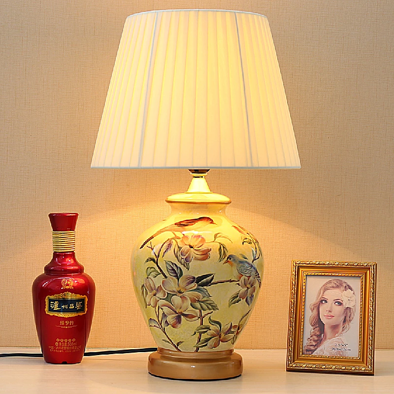 Free Shipping American Retro New Chinese Bird and Flower Ceramic Table Lamp Bedroom Bedside Lamp Living Room Bedside Lamp
Free Shipping American Retro New Chinese Bird and Flower Ceramic Table Lamp Bedroom Bedside Lamp Living Room Bedside Lamp